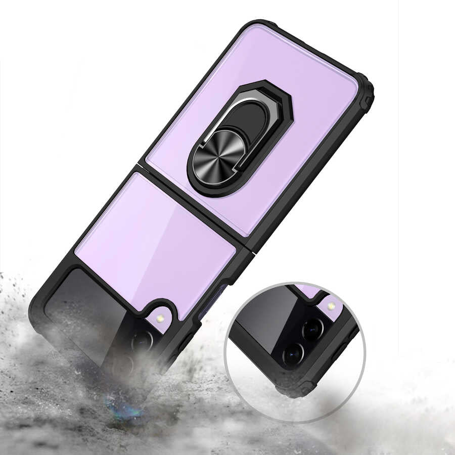 Galaxy Z Flip 3 Kılıf Zore Mola Kapak Lacivert