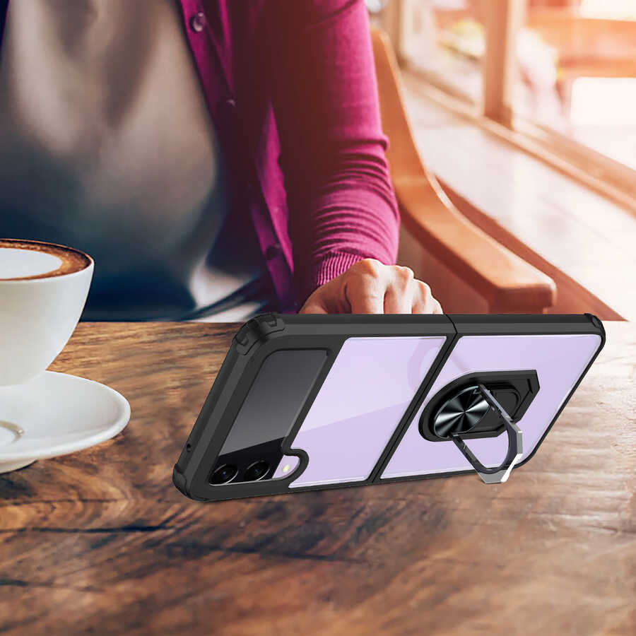 Galaxy Z Flip 3 Kılıf Zore Mola Kapak Lacivert