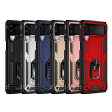 Galaxy Z Flip 3 Kılıf Zore Vega Kapak Kırmızı
