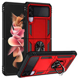Galaxy Z Flip 3 Kılıf Zore Vega Kapak Kırmızı