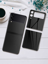 Galaxy Z Flip 3 Zore 3D Standart 2 in 1 Arka Koruyucu Lila