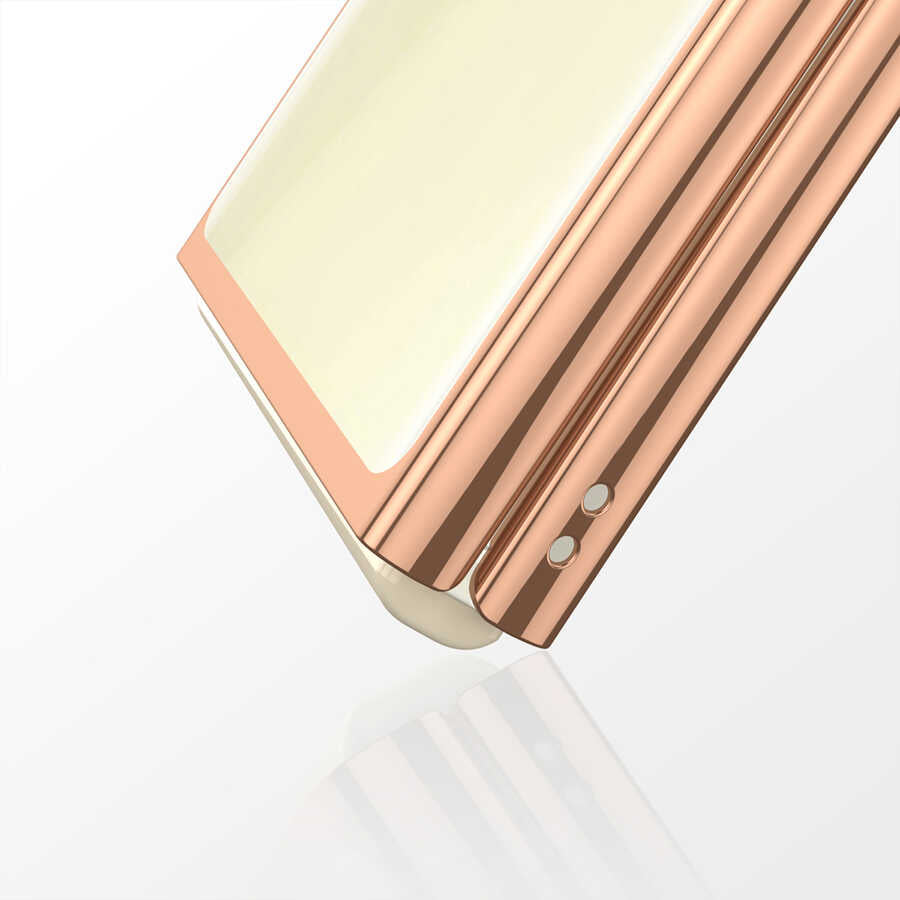 Galaxy Z Flip 4 Kılıf Zore Kıpta Lensli Kapak Siyah
