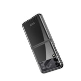 Galaxy Z Flip 4 Kılıf Zore Kıpta Lensli Kapak Mavi Açık