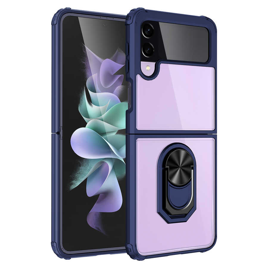 Galaxy Z Flip 4 Kılıf Zore Mola Kapak Lacivert