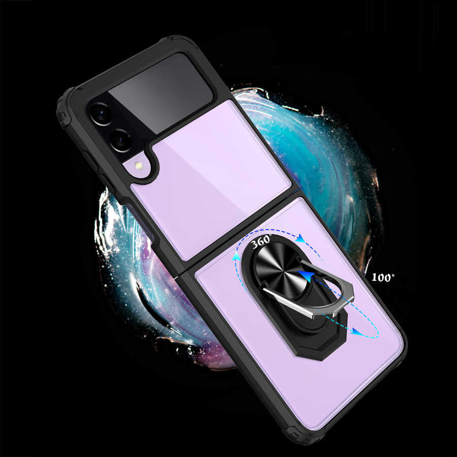 Galaxy Z Flip 4 Kılıf Zore Mola Kapak Lacivert