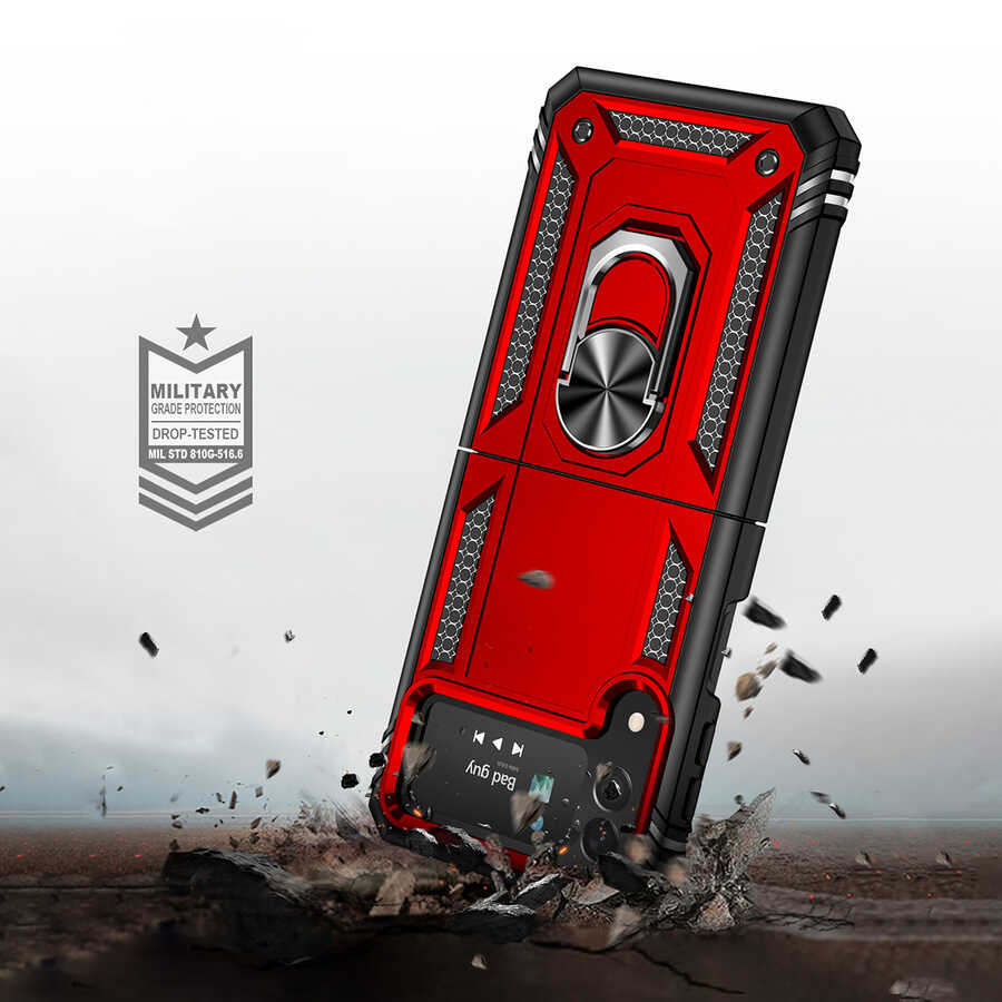 Galaxy Z Flip 4 Kılıf Zore Vega Kapak Siyah