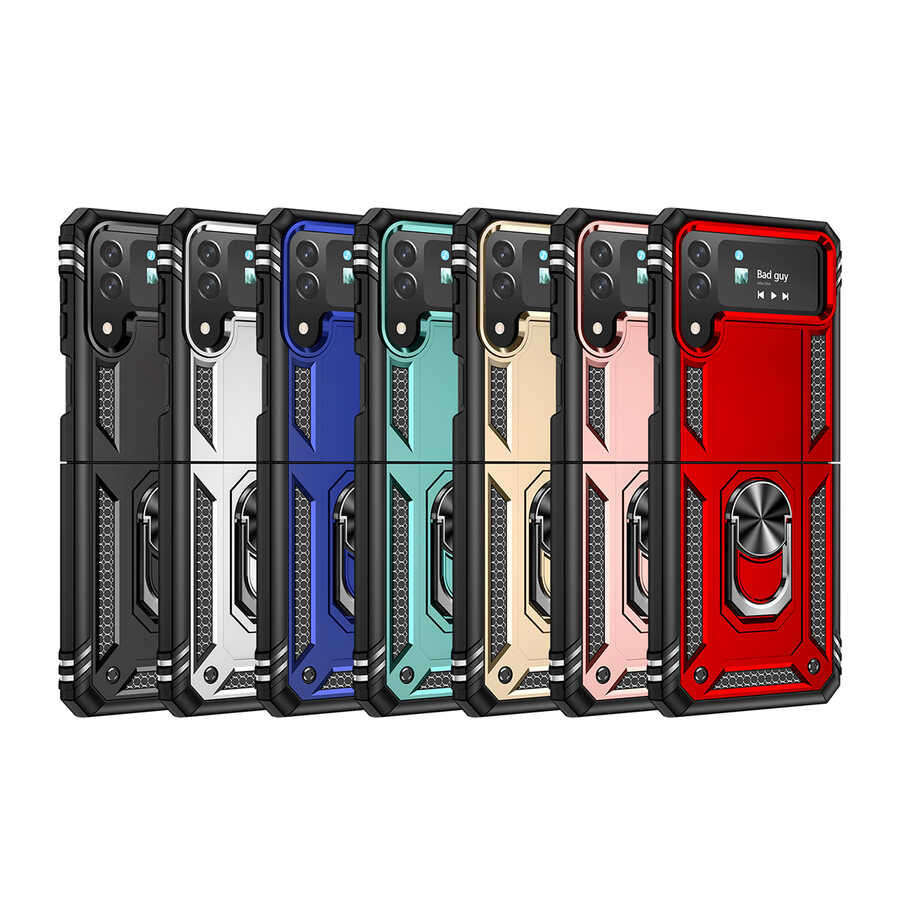 Galaxy Z Flip 4 Kılıf Zore Vega Kapak Kırmızı