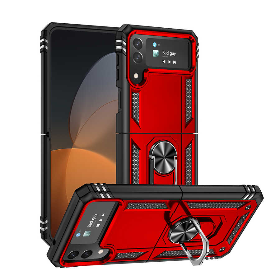 Galaxy Z Flip 4 Kılıf Zore Vega Kapak Siyah