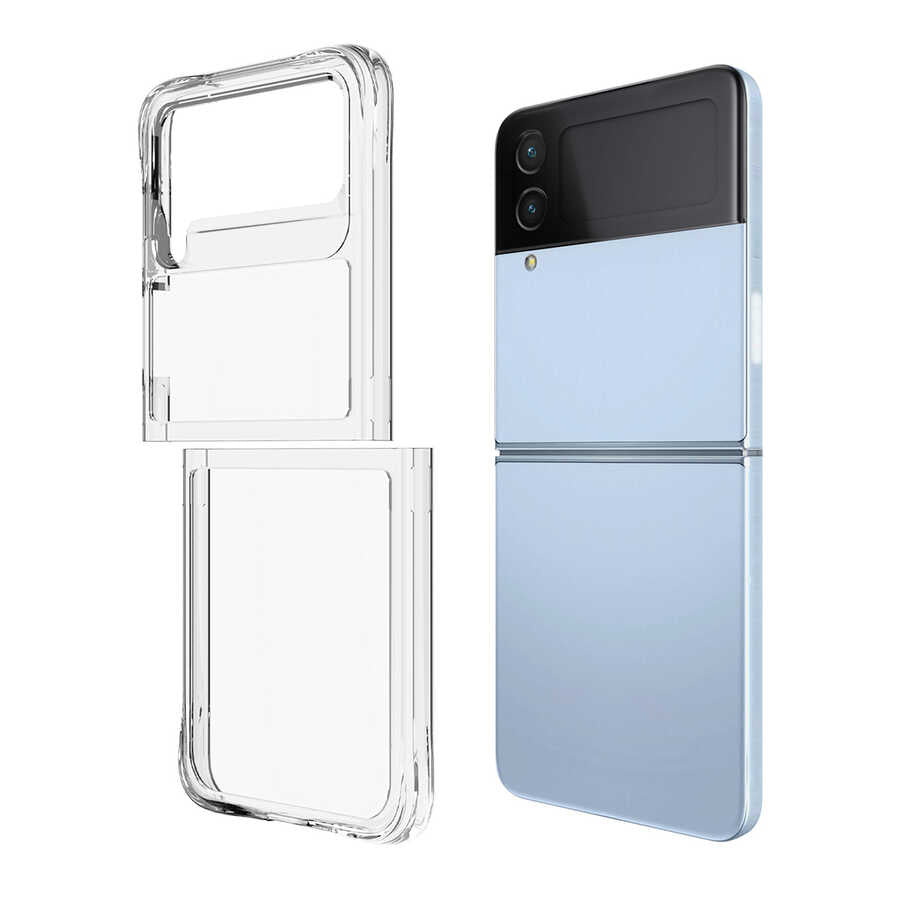 Galaxy Z Flip 4 Kılıf Zore Vonn Kapak Renksiz
