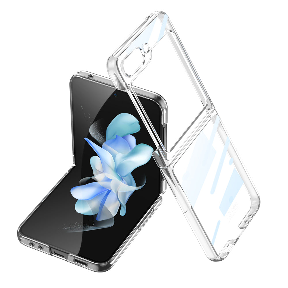 Galaxy Z Flip 5 Kılıf Zore Kıpta Lensli Kapak Gold