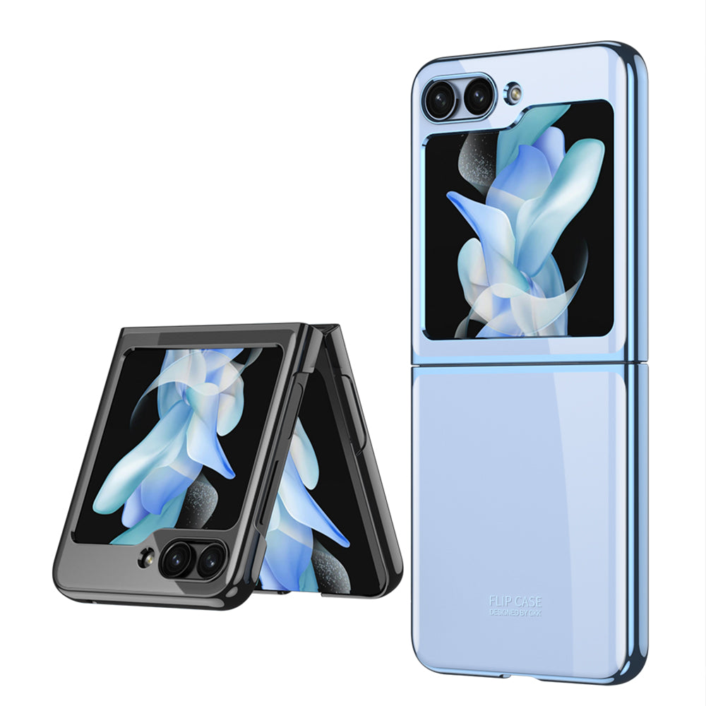 Galaxy Z Flip 5 Kılıf Zore Kıpta Lensli Kapak Gold