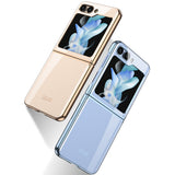 Galaxy Z Flip 5 Kılıf Zore Kıpta Lensli Kapak Siyah