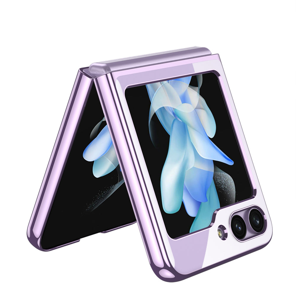 Galaxy Z Flip 5 Kılıf Zore Kıpta Lensli Kapak Renksiz