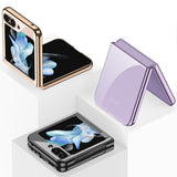 Galaxy Z Flip 5 Kılıf Zore Kıpta Lensli Kapak Gold
