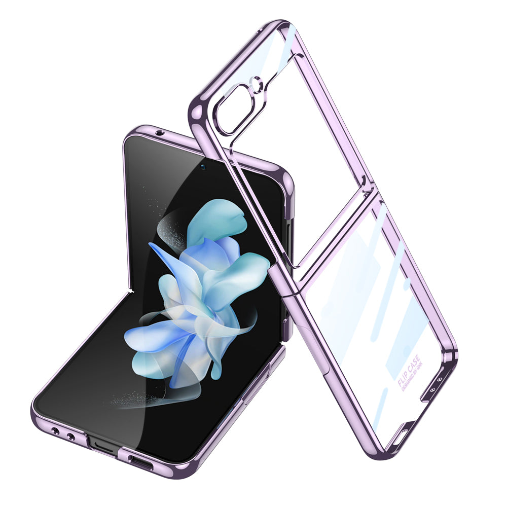 Galaxy Z Flip 5 Kılıf Zore Kıpta Lensli Kapak Mor