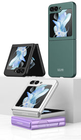 Galaxy Z Flip 5 Kılıf Zore Sert Kıpta Kapak Mor