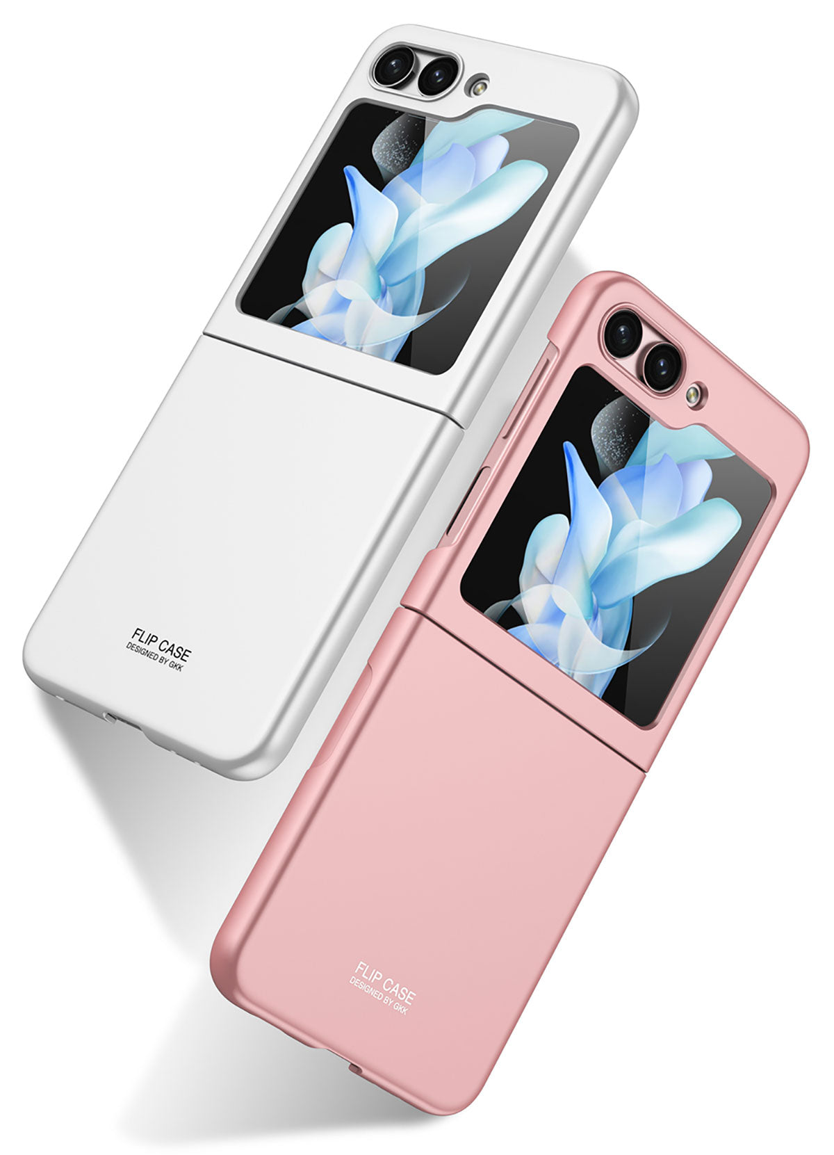 Galaxy Z Flip 5 Kılıf Zore Sert Kıpta Kapak Pembe