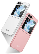 Galaxy Z Flip 5 Kılıf Zore Sert Kıpta Kapak Pembe