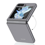 Galaxy Z Flip 5 Kılıf Zore Sert Kıpta Kapak Gümüş