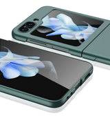 Galaxy Z Flip 5 Kılıf Zore Sert Kıpta Kapak Mor
