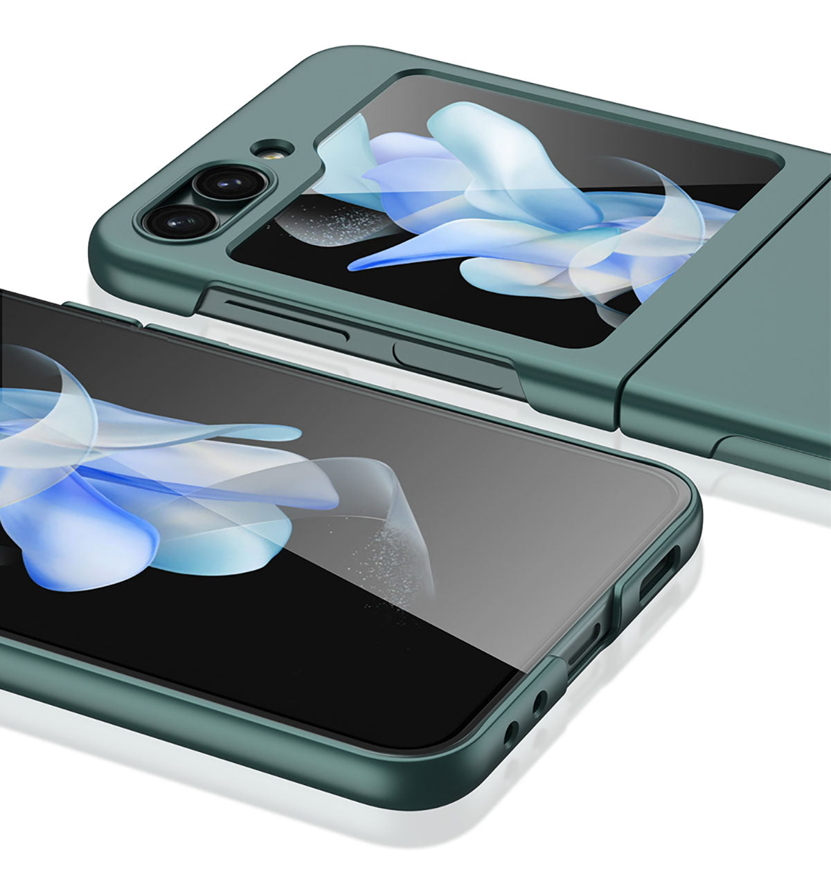 Galaxy Z Flip 5 Kılıf Zore Sert Kıpta Kapak Mor