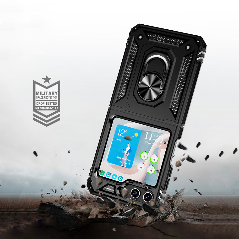 Galaxy Z Flip 5 Kılıf Zore Vega Kapak Siyah