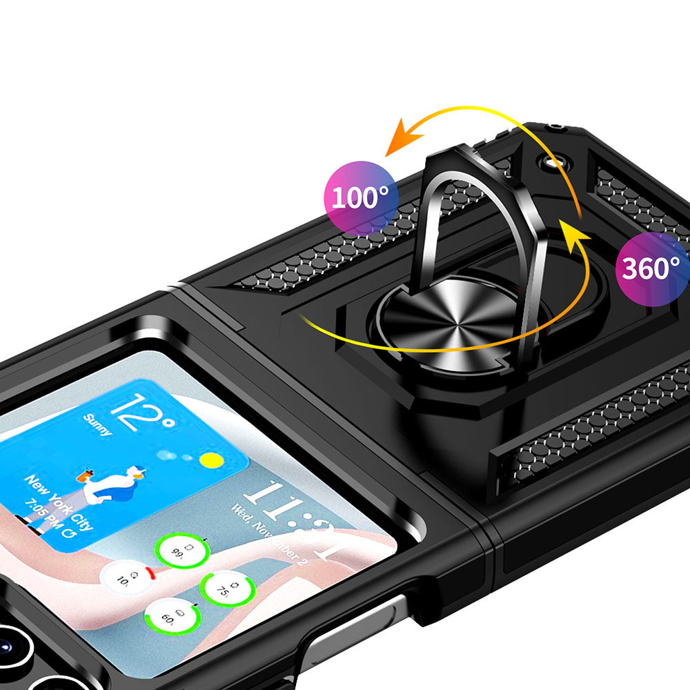 Galaxy Z Flip 5 Kılıf Zore Vega Kapak Siyah
