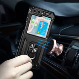 Galaxy Z Flip 5 Kılıf Zore Vega Kapak Siyah