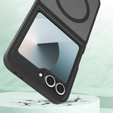 Galaxy Z Flip 6 Kılıf M-Safe Şarj Özellikli Kamera Korumalı Zore Lunex Kapak Siyah