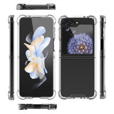 Galaxy Z Flip 6 Kılıf Zore Nitro Anti Shock Silikon Şeffaf
