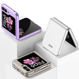 Galaxy Z Flip 6 Kılıf Zore Sert Kıpta Kapak Titanyum-Gri