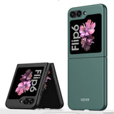 Galaxy Z Flip 6 Kılıf Zore Sert Kıpta Kapak Koyu Yeşil