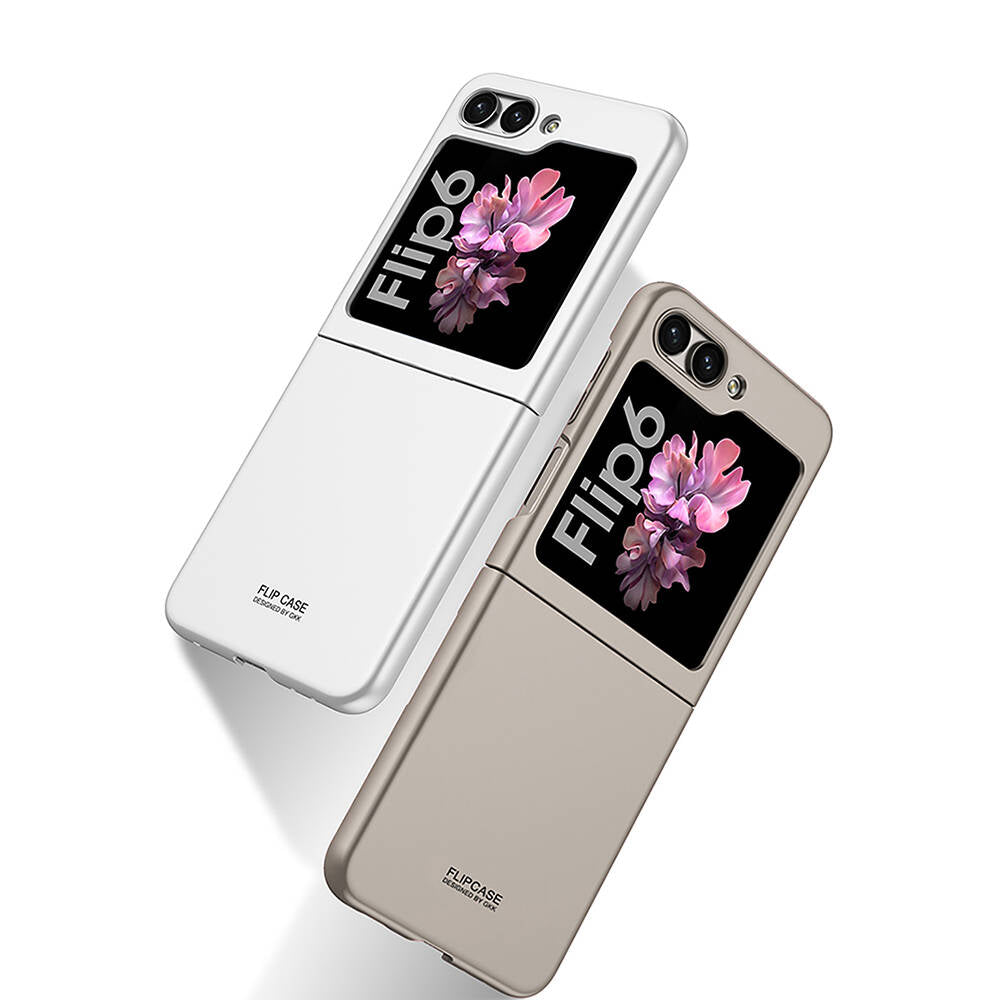Galaxy Z Flip 6 Kılıf Zore Sert Kıpta Kapak Siyah
