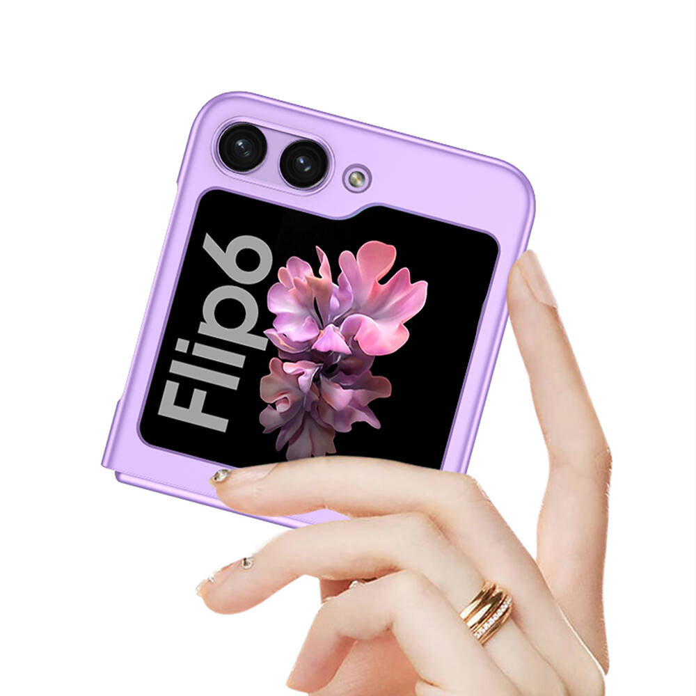 Galaxy Z Flip 6 Kılıf Zore Sert Kıpta Kapak Koyu Yeşil