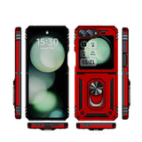 Galaxy Z Flip 6 Kılıf Zore Vega Kapak Kırmızı