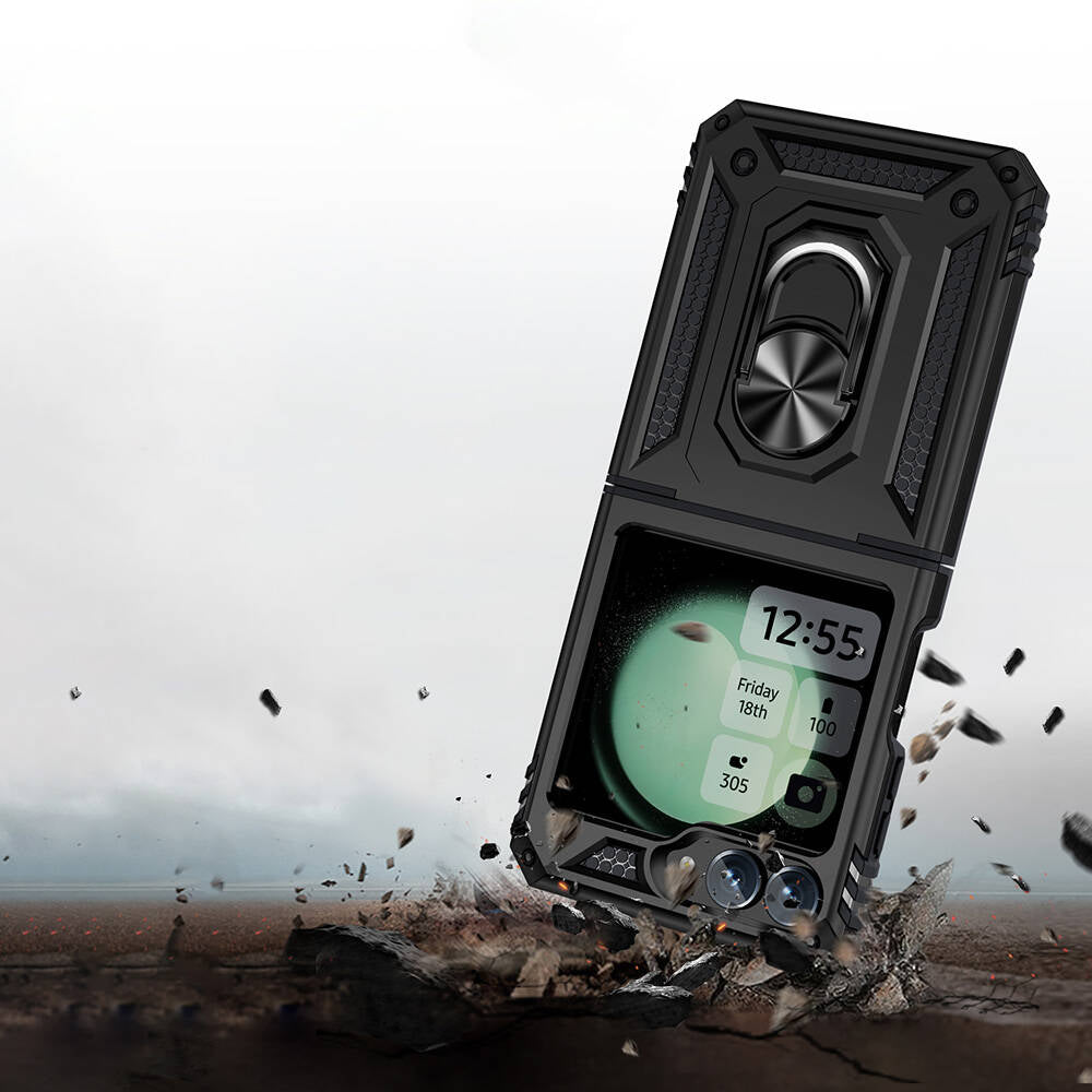 Galaxy Z Flip 6 Kılıf Zore Vega Kapak Kırmızı