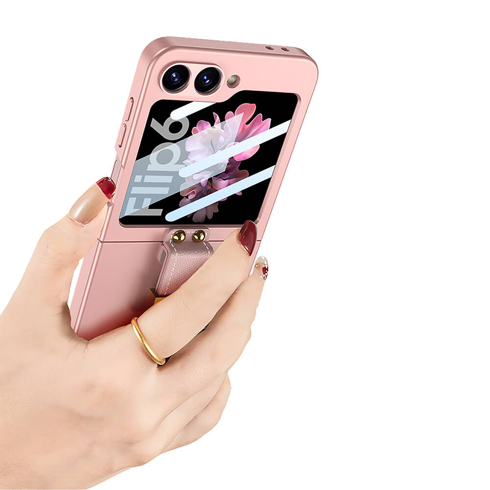 Galaxy Z Flip 6 Kılıf Zore Z Harfli Yüzüklü Kıpta Kapak Yeşil