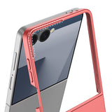 Galaxy Z Flip 7 Kılıf Wireless Şarj Özellikli Zore Kıpta M-safe Kapak Lila