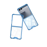 Galaxy Z Flip 7 Kılıf Zore Full Camlı Kıpta Kapak Yeşil