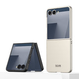 Galaxy Z Flip 7 Kılıf Zore Sert Kıpta Kapak Mor