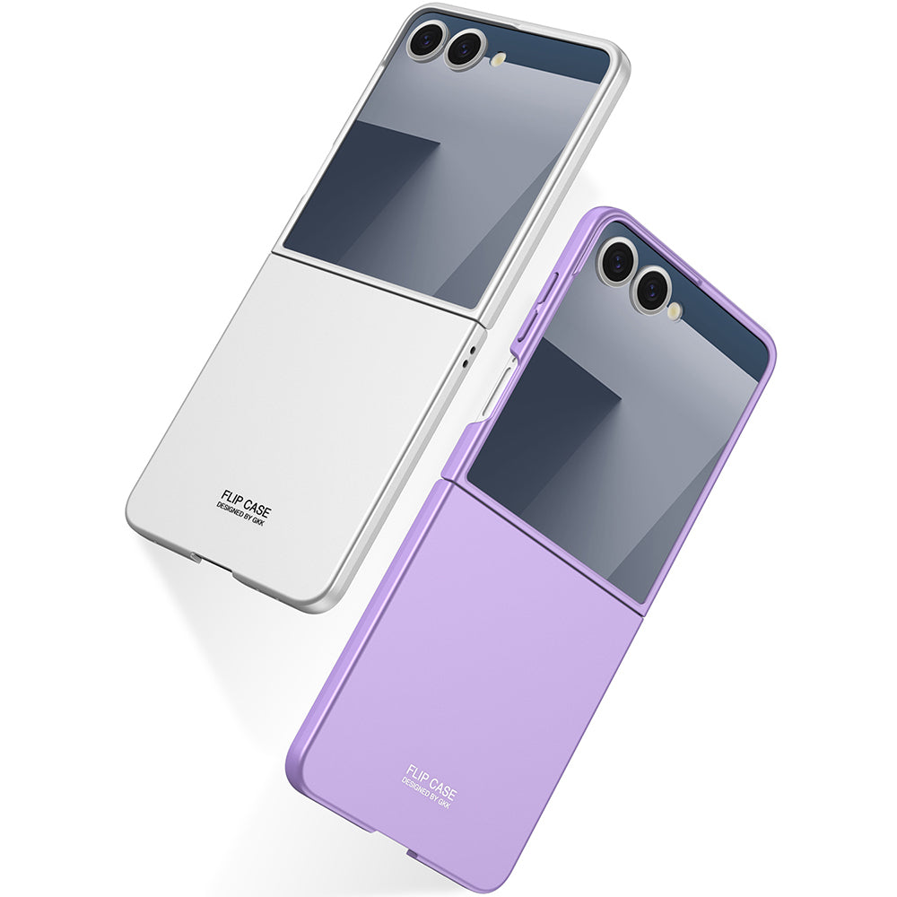 Galaxy Z Flip 7 Kılıf Zore Sert Kıpta Kapak Mor