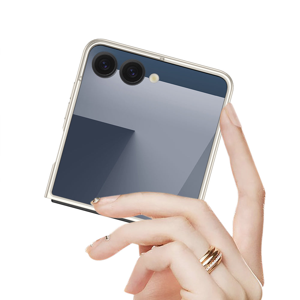 Galaxy Z Flip 7 Kılıf Zore Sert Kıpta Kapak Mor