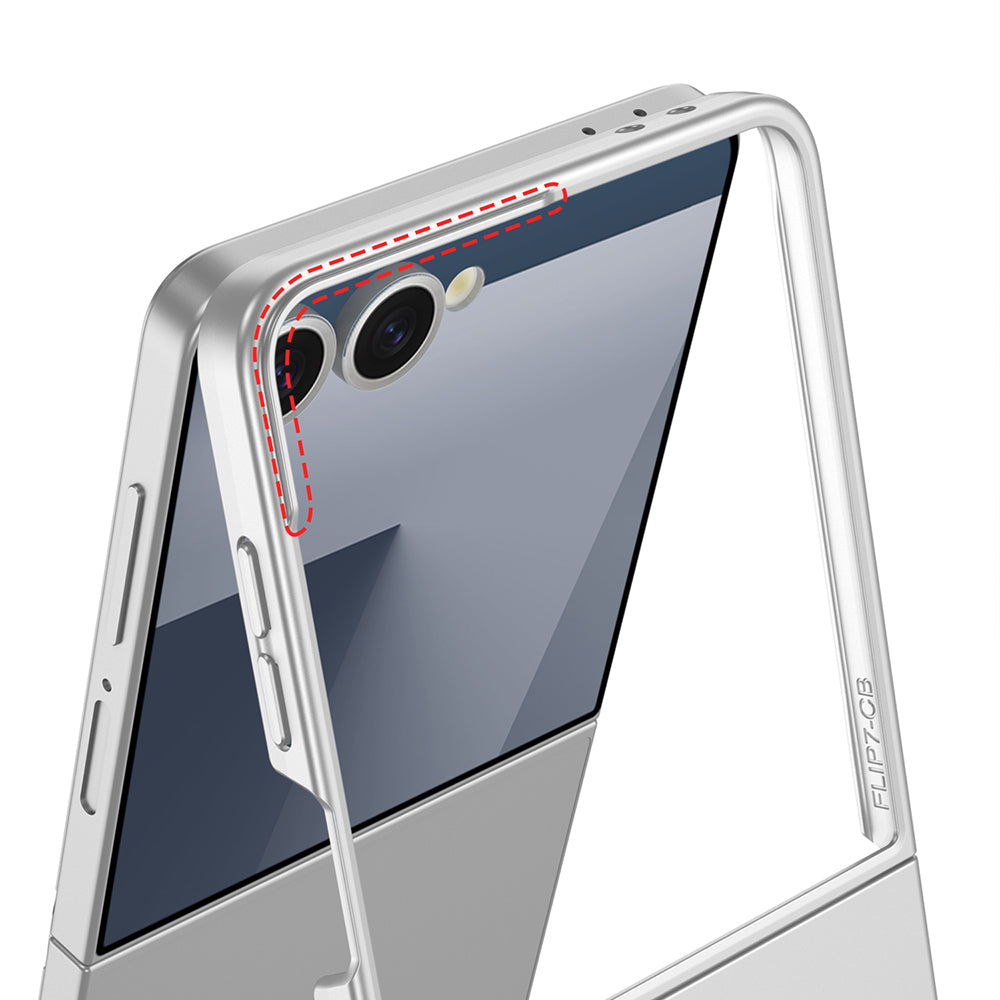 Galaxy Z Flip 7 Kılıf Zore Sert Kıpta Kapak Mor