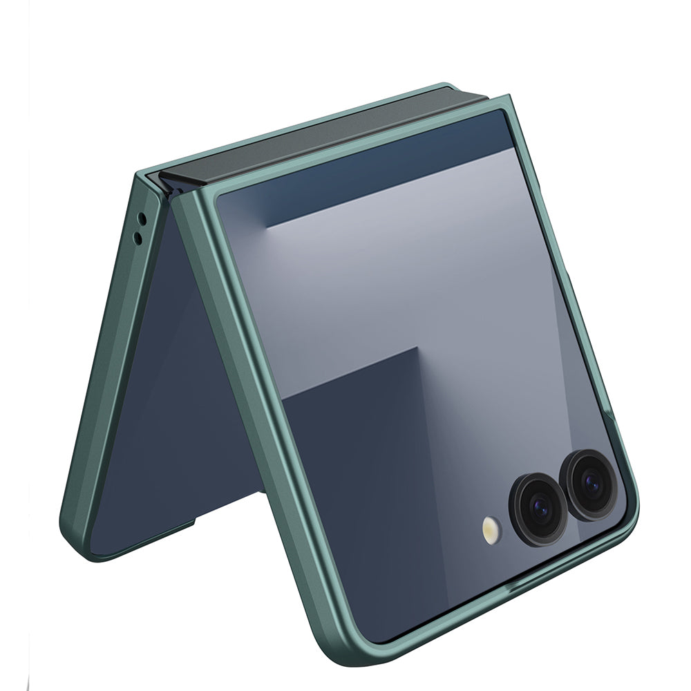 Galaxy Z Flip 7 Kılıf Zore Sert Kıpta Kapak Mor
