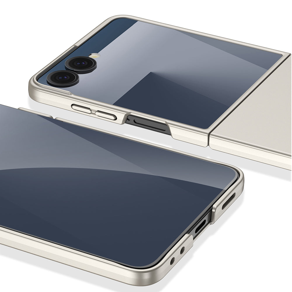 Galaxy Z Flip 7 Kılıf Zore Sert Kıpta Kapak Mor