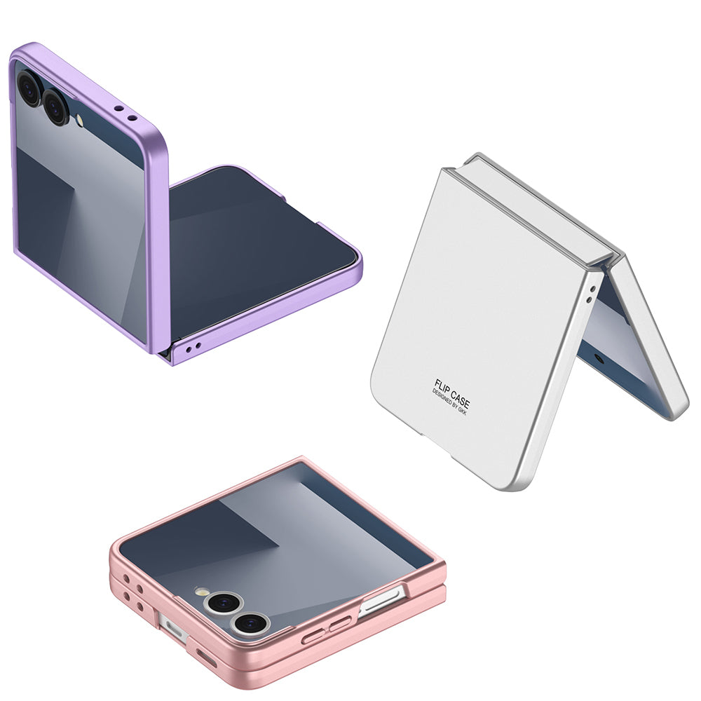 Galaxy Z Flip 7 Kılıf Zore Sert Kıpta Kapak Mor