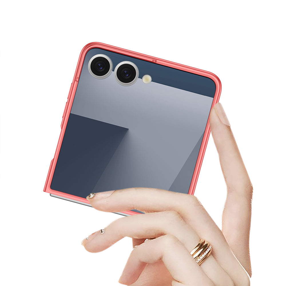 Galaxy Z Flip 7 Kılıf Zore Sert Kıpta Kapak Mor