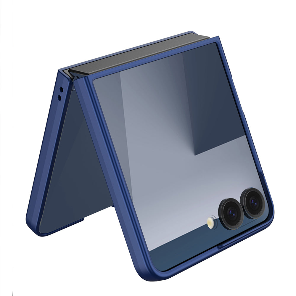 Galaxy Z Flip 7 Kılıf Zore Sert Kıpta Kapak Mor