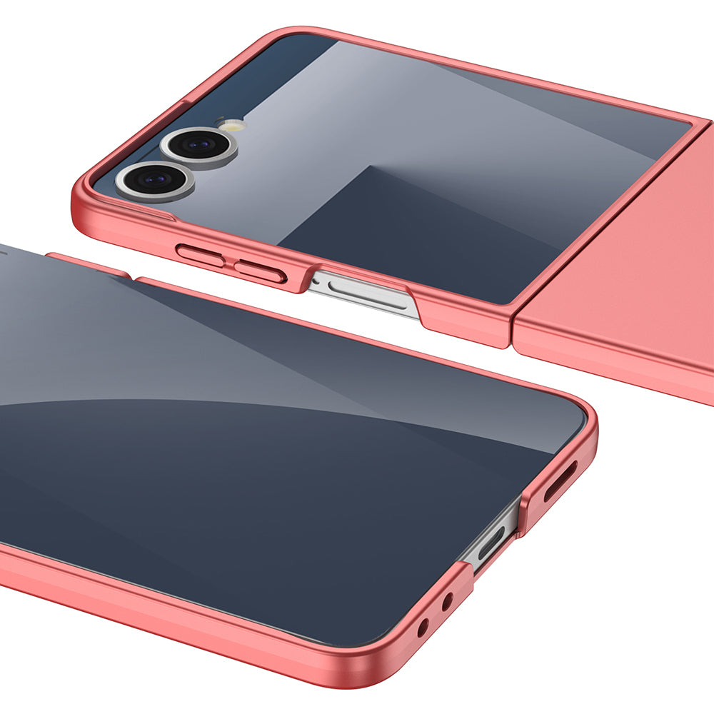 Galaxy Z Flip 7 Kılıf Zore Sert Kıpta Kapak Mor