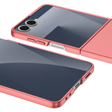 Galaxy Z Flip 7 Kılıf Zore Sert Kıpta Kapak Mor